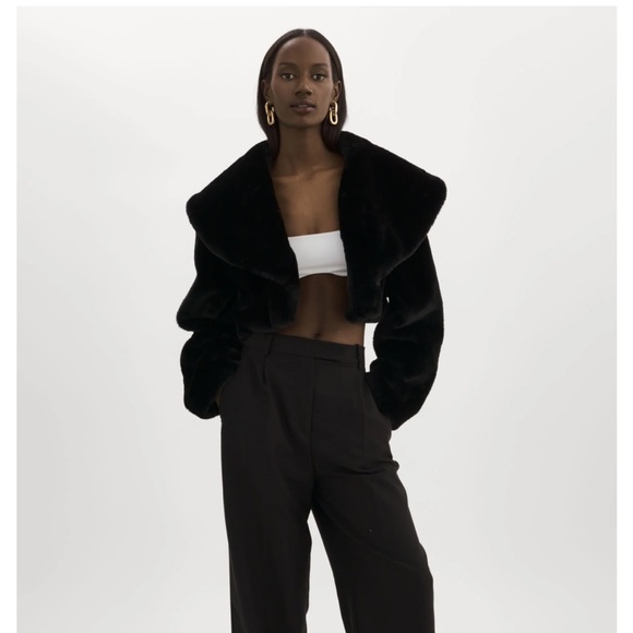 Lamarque - Danika Crop Faux Fur Jacket - Picture 1 of 7